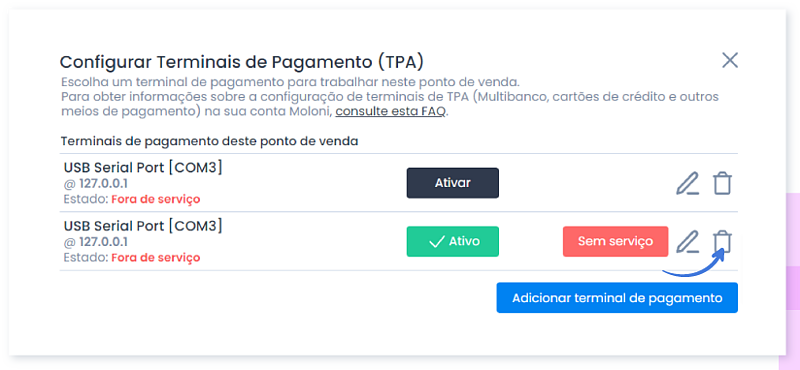 Eliminar TPA