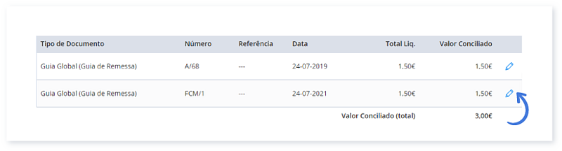 Valor Conciliado