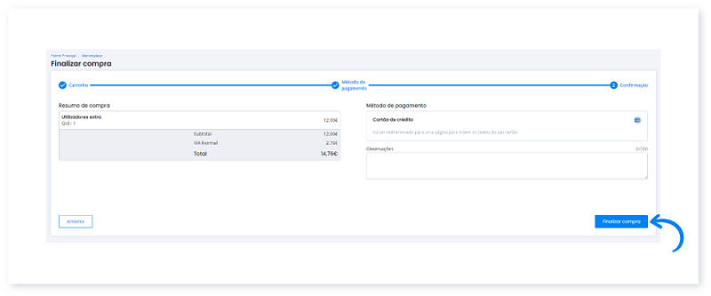 Como renovar a subscrição de utilizadores extra no Moloni 10