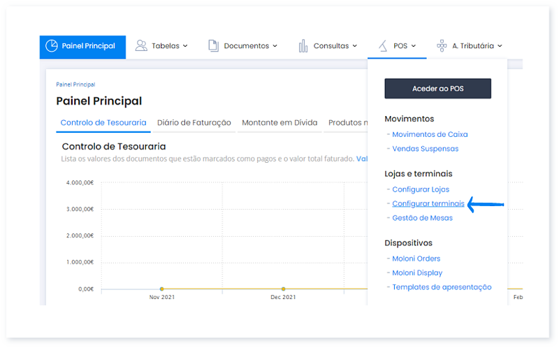 configurações