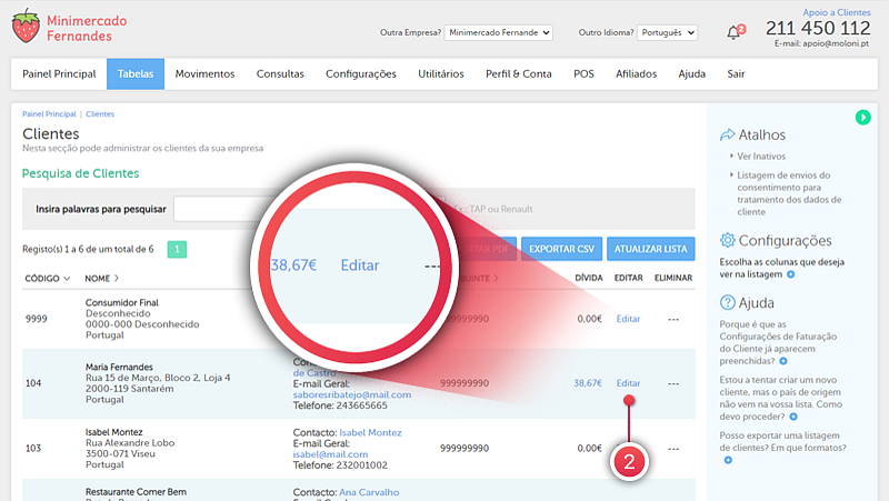 formulário de consentimento ao tratamento dos dados - Passo 2