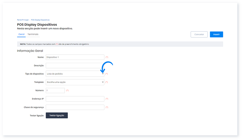 Como instalar e configurar a app Moloni Display num dispositivo 27