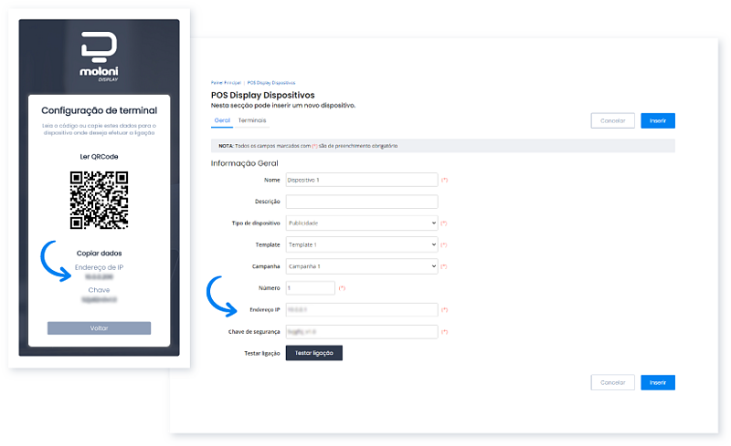 Como instalar e configurar a app Moloni Display num dispositivo 3