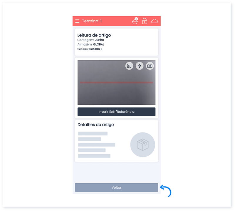 Como fazer uma contagem na app Moloni Stocks 10