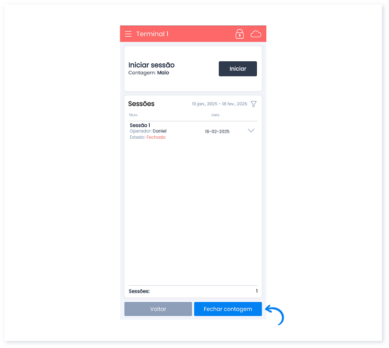 Como fazer uma contagem na app Moloni Stocks 13