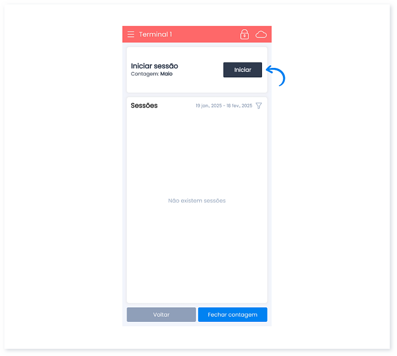 Como fazer uma contagem na app Moloni Stocks 5