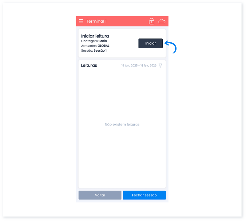 Como fazer uma contagem na app Moloni Stocks 7