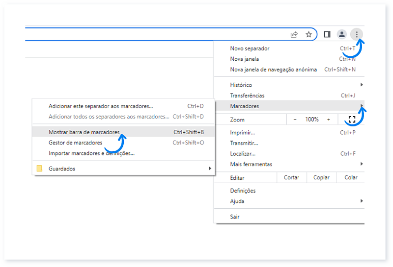 Criar um atalho no browser para a sua conta Moloni 2
