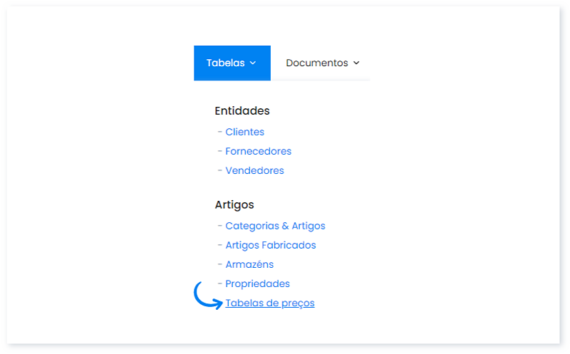 Como alterar o valor de uma tabela de preços 1