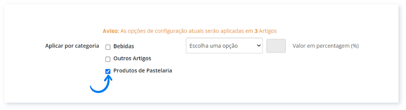 Como aplicar uma tabela de preços a cada categoria 4