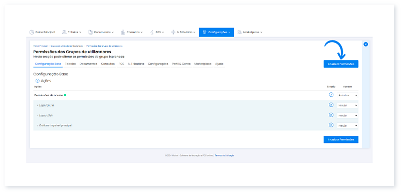 Configurar grupos e permissões de utilizadores 7