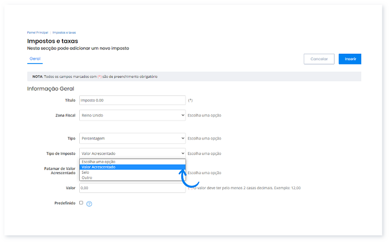 Configurar a isenção de impostos para empresas estrangeiras e sem morada fiscal em Portugal 6