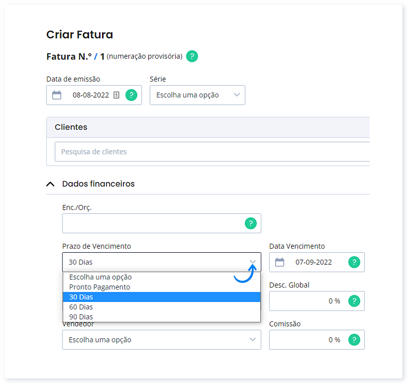 Como criar um prazo de vencimento 2