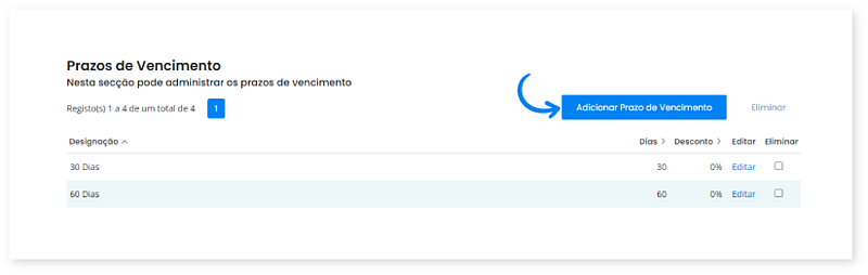 Como criar um prazo de vencimento 4