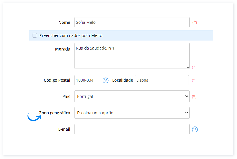 Como aplicar uma Zona Geográfica 2
