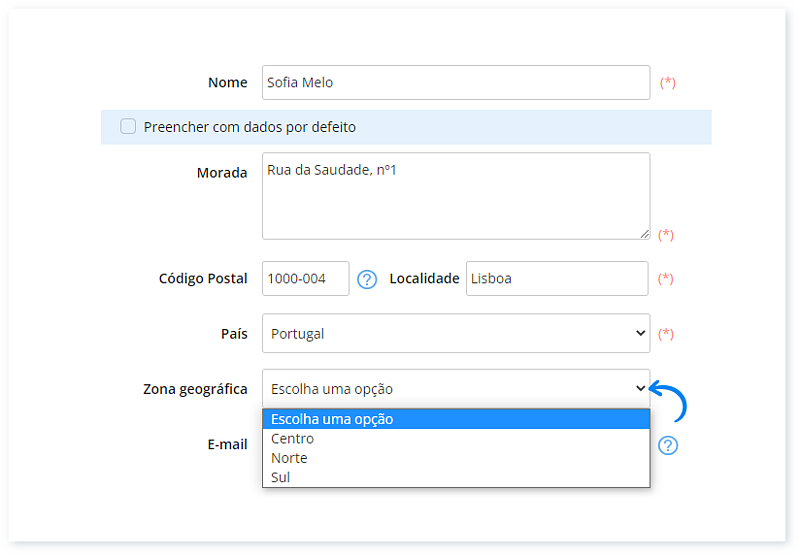 Como aplicar uma Zona Geográfica 3