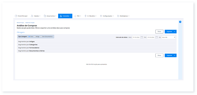Como consultar uma Análise de Compras 2