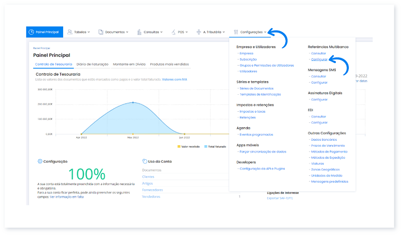 Como gerar e enviar um recibo a partir do pagamento de uma Referência Multibanco 1