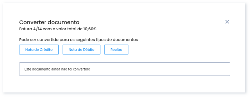 Ações na lista de documentos 8