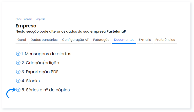 Como alterar a impressão em triplicado de documentos com dados de transporte 3