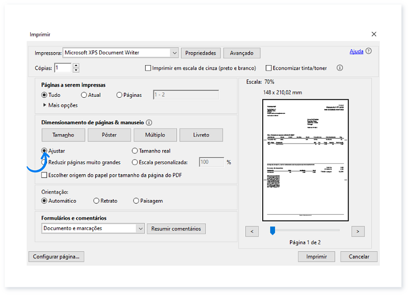 Guia completo sobre como imprimir documentos usando Moloni 4