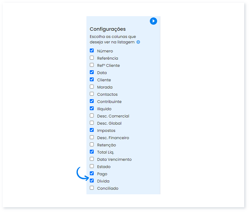 Como visualizar os documentos de venda que não foram pagos 3