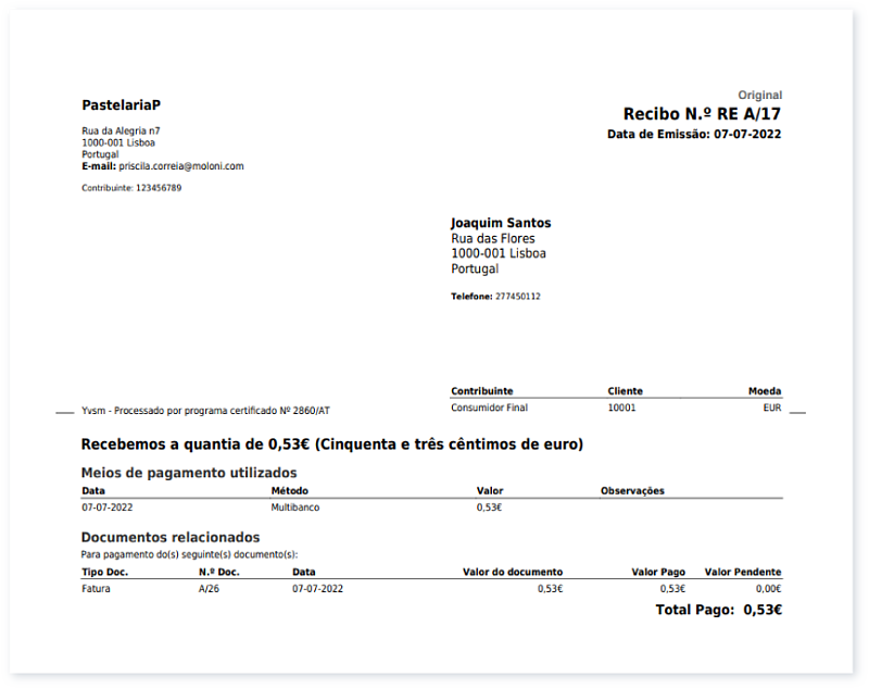 Criar, imprimir e enviar por e-mail um documento 8