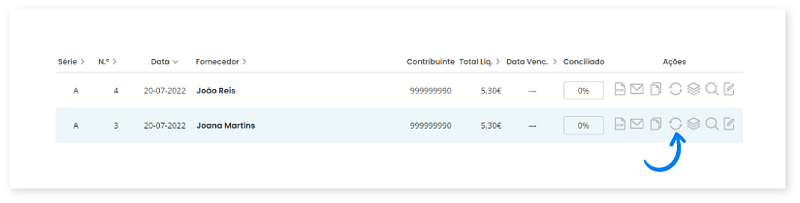 É possível fazer uma nota de encomenda para vários fornecedores 6