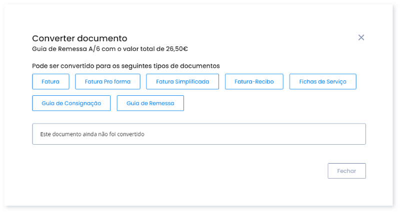 Criar documentos a partir da Guia Global 3