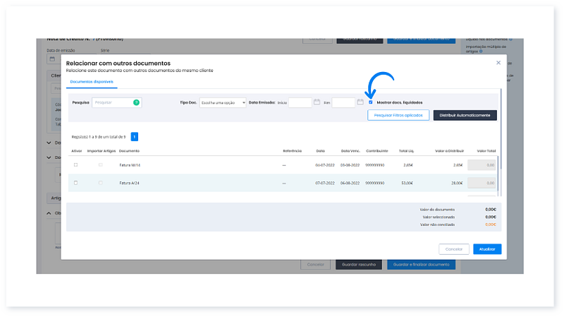 Como criar uma Nota de Crédito 6