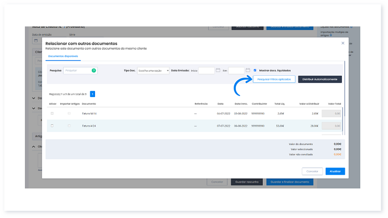 Como criar uma Nota de Crédito 6