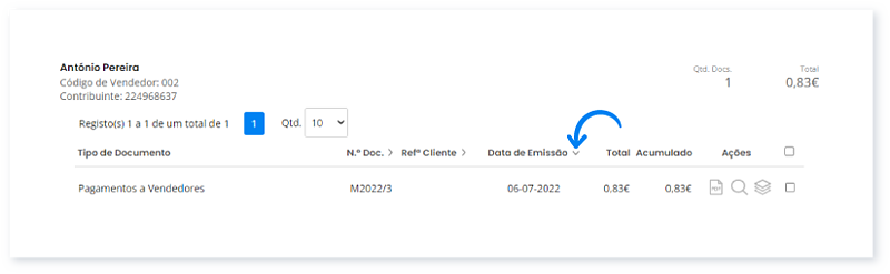Consultar, filtrar e exportar guias de Pagamento 5