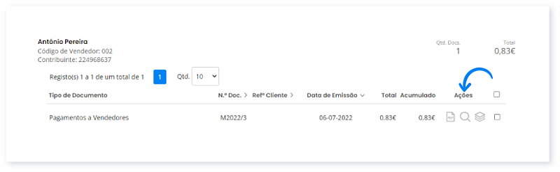Consultar, filtrar e exportar guias de Pagamento 6