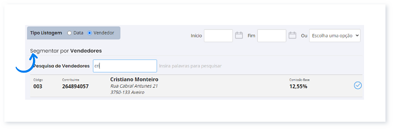 Consultar, filtrar e exportar guias de Pagamento 8