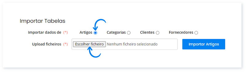 Atualizar uma tabela de preços a partir de um ficheiro XLS, XLSX ou CSV 2