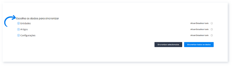 Como forçar a sincronização de dados entre a sua conta e as Apps 2