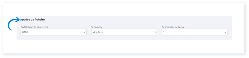Importar categorias a partir de um ficheiro XLS, XLSX ou CSV 4