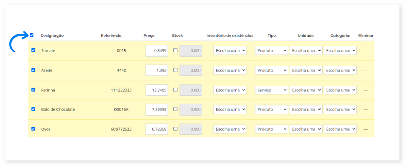 Importei dados a partir de um SAF-T(PT). Como posso organizá-los 4