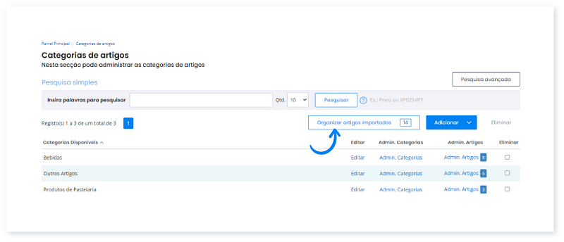 Importei dados a partir de um SAF-T(PT). Como posso organizá-los 6