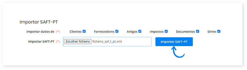 Como importar dados a partir de um ficheiro SAF-T(PT) para o Moloni 3