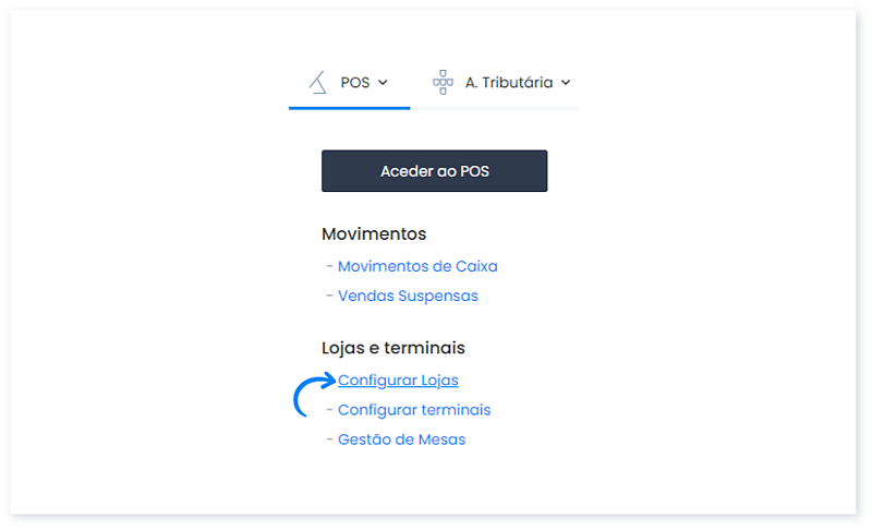 Como criar uma loja no POS do Moloni 1