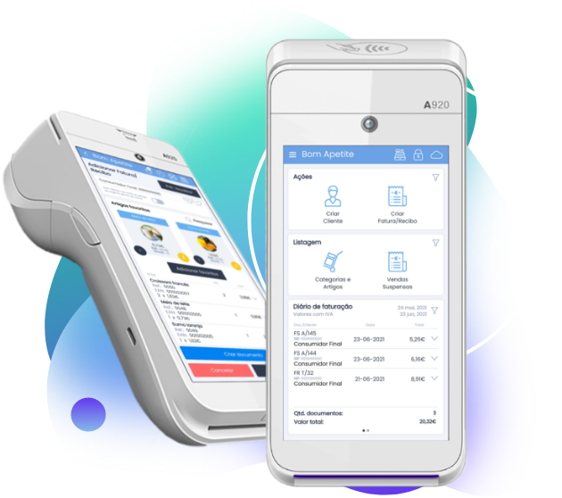 Fature e receba pagamentos com o mesmo equipamento