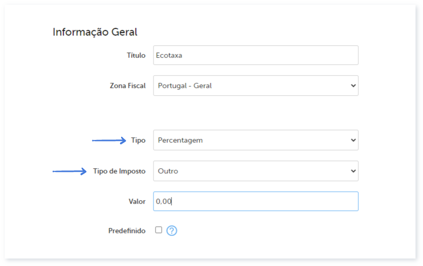 Como criar uma Ecotaxa