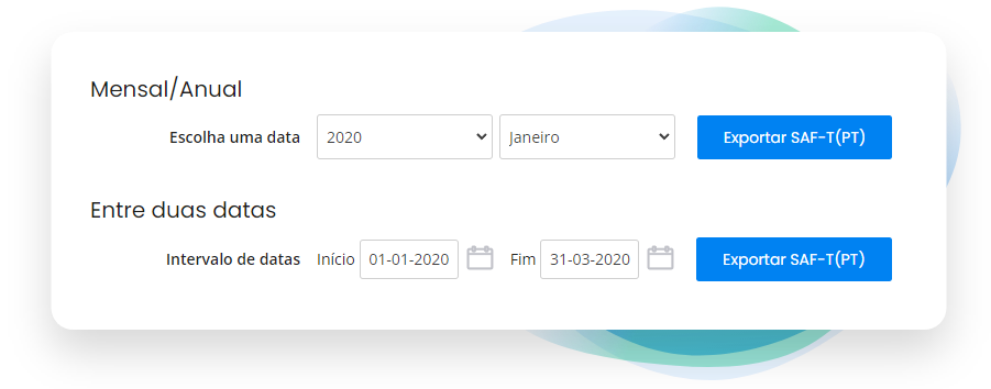 Exportação de Ficheiros